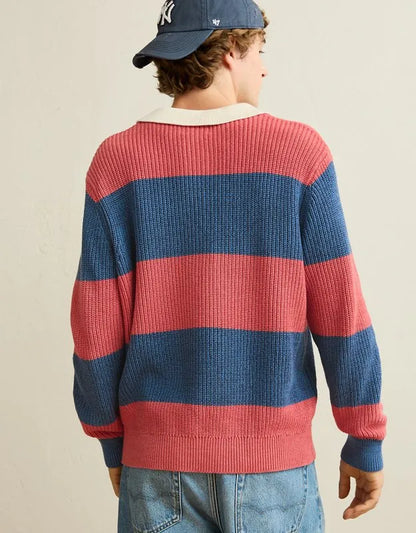 AE Shaker Stitch Rugby Sweater Polo