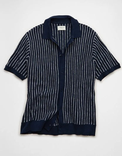 AE Button-Up Sweater Polo Shirt