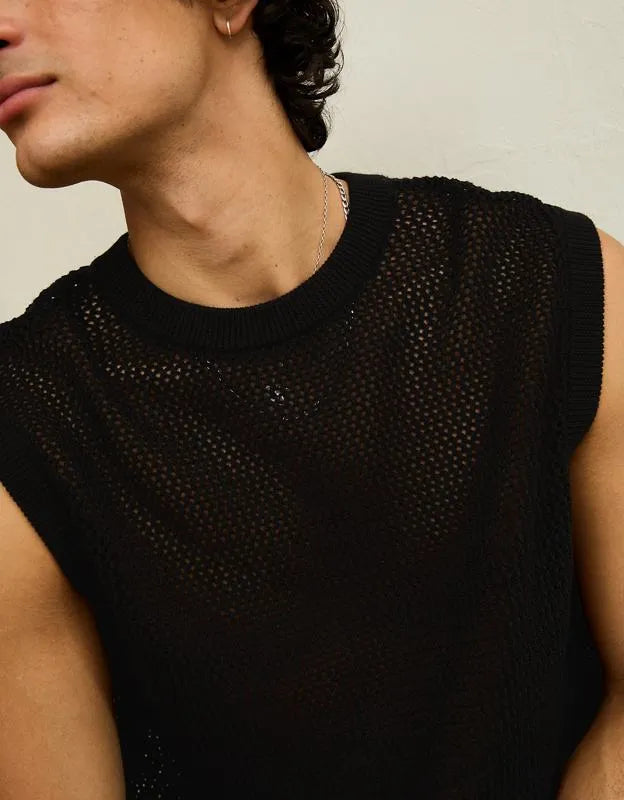 AE Open-Knit Sweater Tank