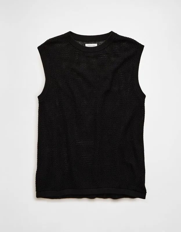 AE Open-Knit Sweater Tank
