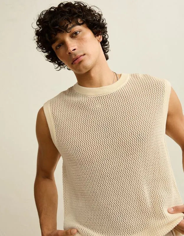 AE Open-Knit Sweater Tank