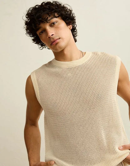 AE Open-Knit Sweater Tank