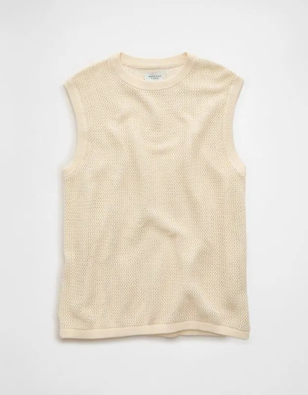 AE Open-Knit Sweater Tank