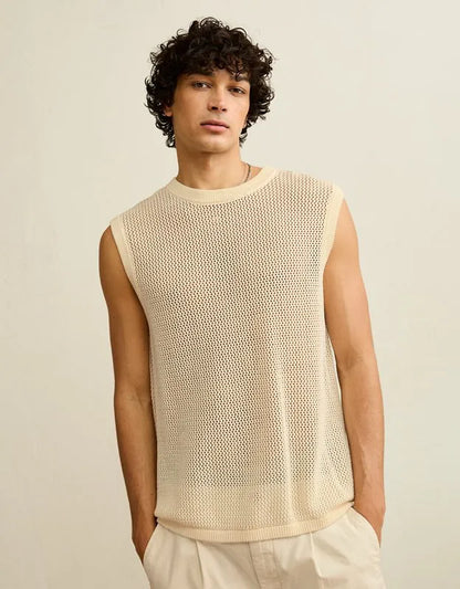 AE Open-Knit Sweater Tank