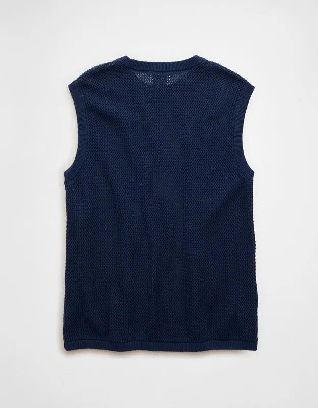 AE Open-Knit Sweater Tank