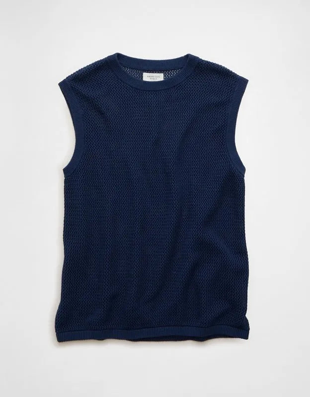 AE Open-Knit Sweater Tank