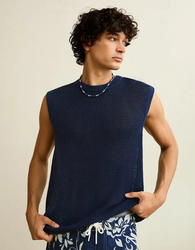 AE Open-Knit Sweater Tank