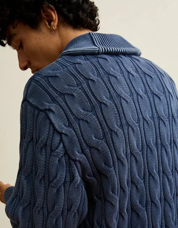 AE Chunky Knit Shawl Cardigan