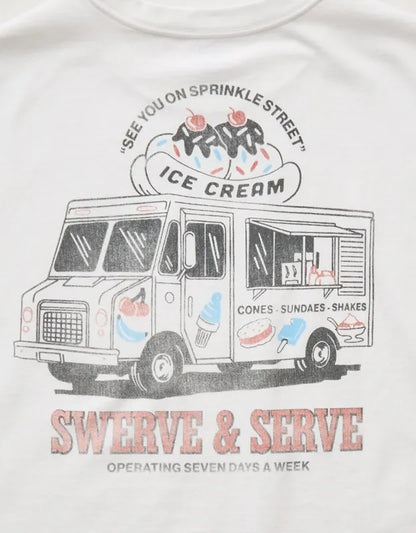 AE Boxy Fit Ice Cream Graphic Muscle Tank