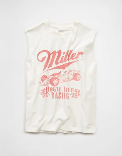 AE Boxy Fit Miller Racing Graphic Muscle Tank