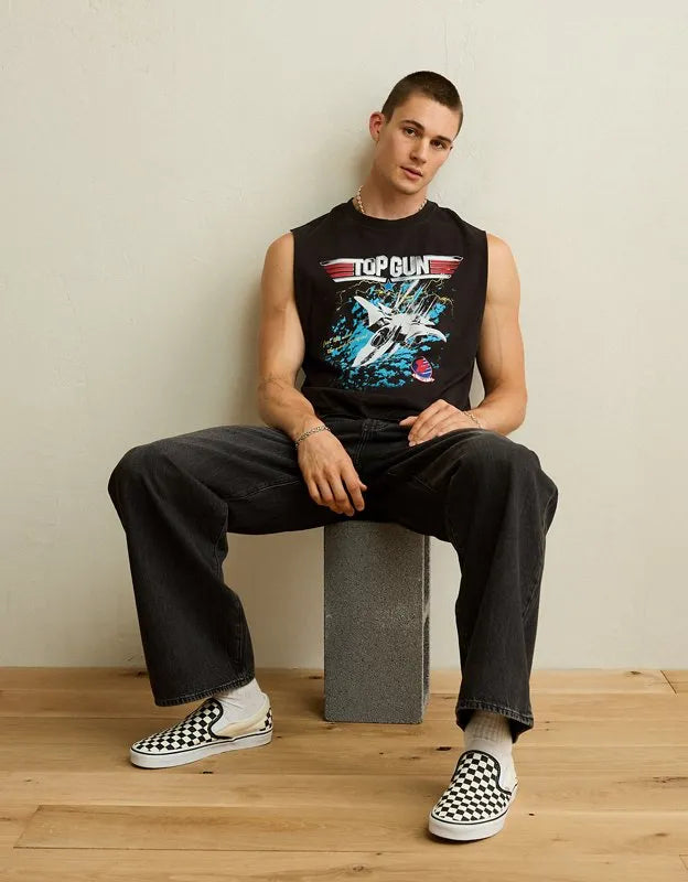 AE Boxy Fit Top Gun Tank Top