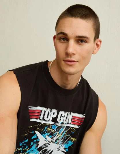 AE Boxy Fit Top Gun Tank Top