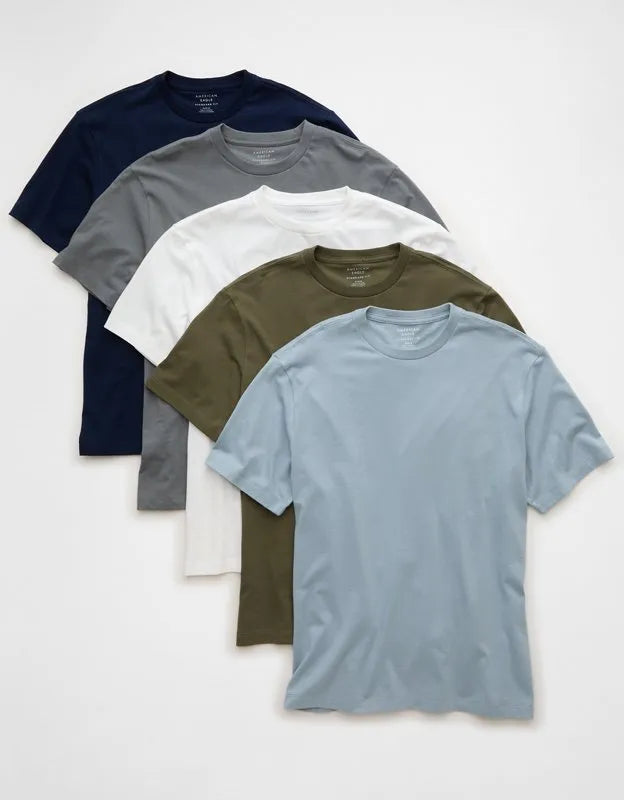 AE Standard Fit Lived-In T-Shirt 5-Pack