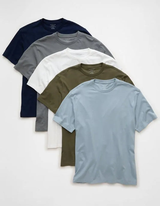 AE Standard Fit Lived-In T-Shirt 5-Pack