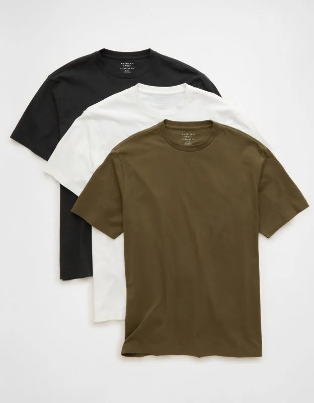AE Standard Fit Lived-In T-Shirt 3-Pack