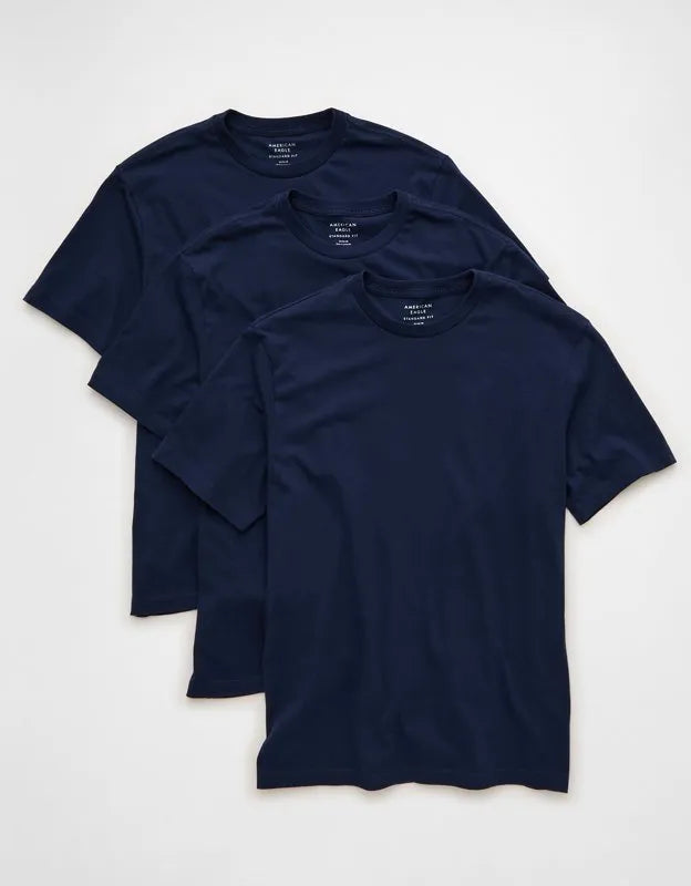 AE Standard Fit Lived-In T-Shirt 3-Pack