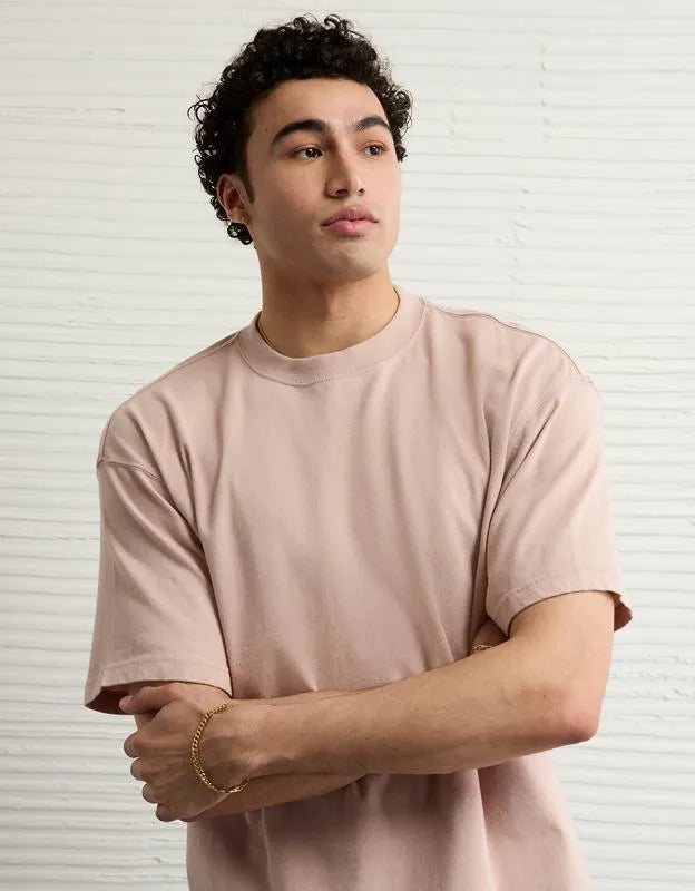 AE Boxy Fit Sueded Jersey T-Shirt