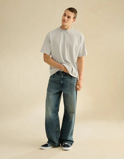AE Boxy Fit Sueded Jersey T-Shirt