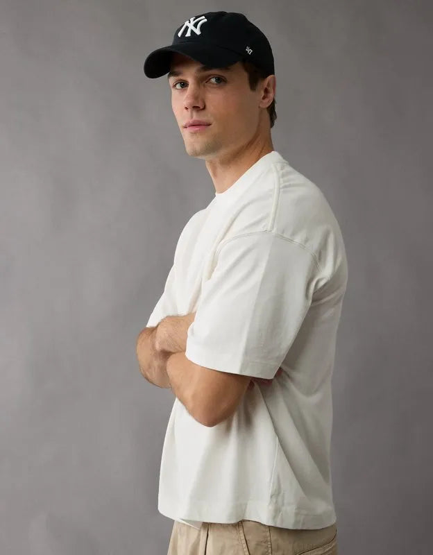 AE Boxy Fit Sueded Jersey T-Shirt
