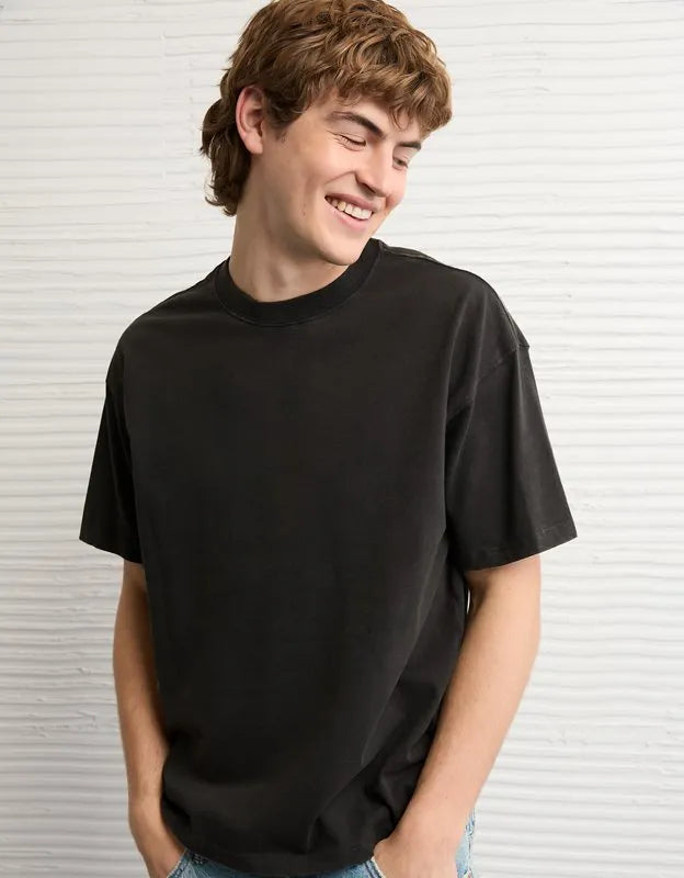 AE Boxy Fit Sueded Jersey T-Shirt