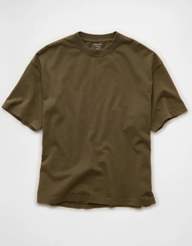 AE Boxy Fit Sueded Jersey T-Shirt
