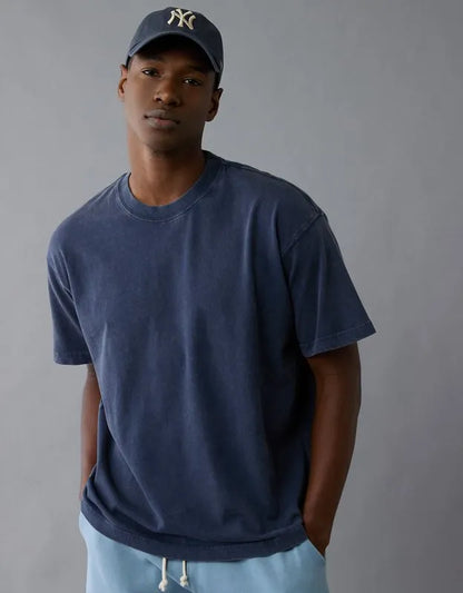 AE Boxy Fit Sueded Jersey T-Shirt