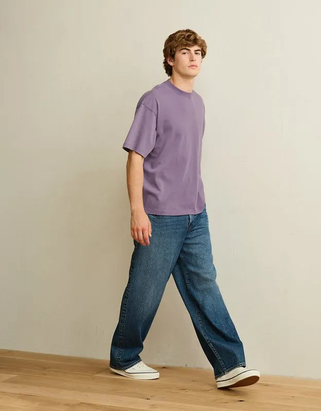 AE Boxy Fit Sueded Jersey T-Shirt
