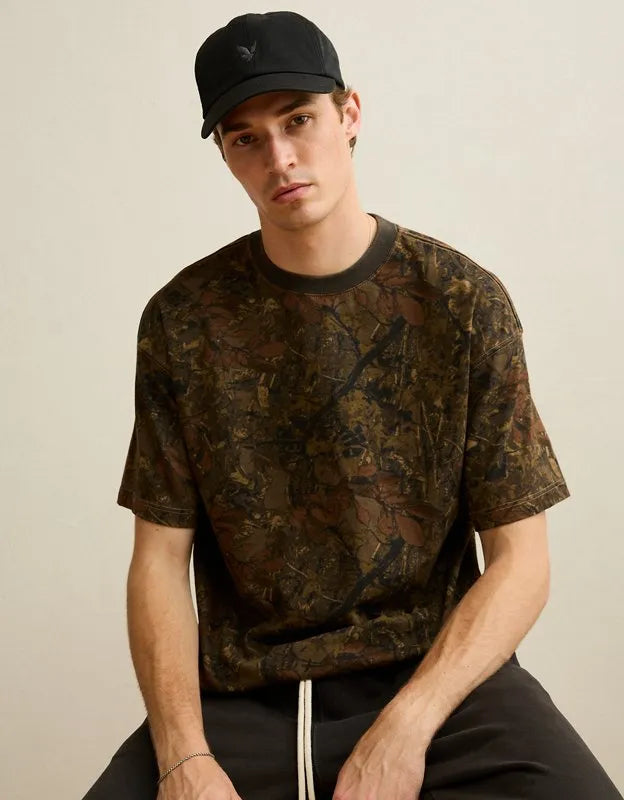 AE Boxy Fit Sueded Jersey T-Shirt