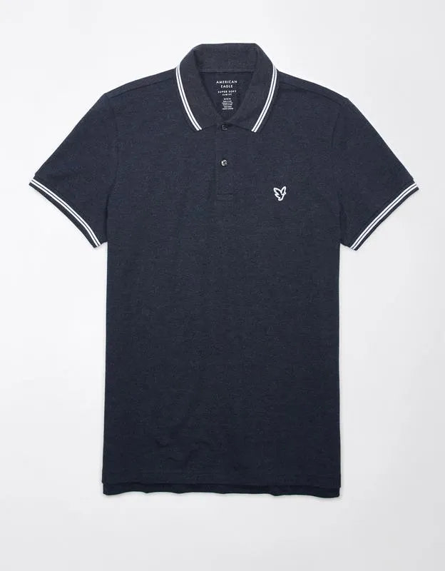 AE Lived-In Slim Fit Pique Polo Shirt