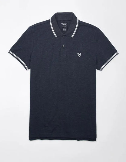 AE Lived-In Slim Fit Pique Polo Shirt