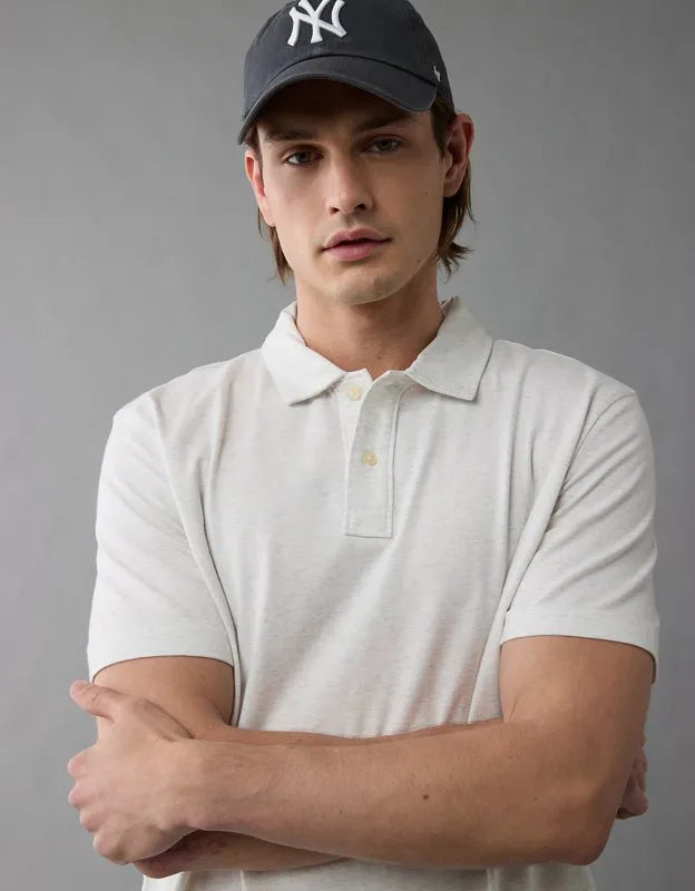 AE 24/7 Standard Fit Club Pique Polo Shirt
