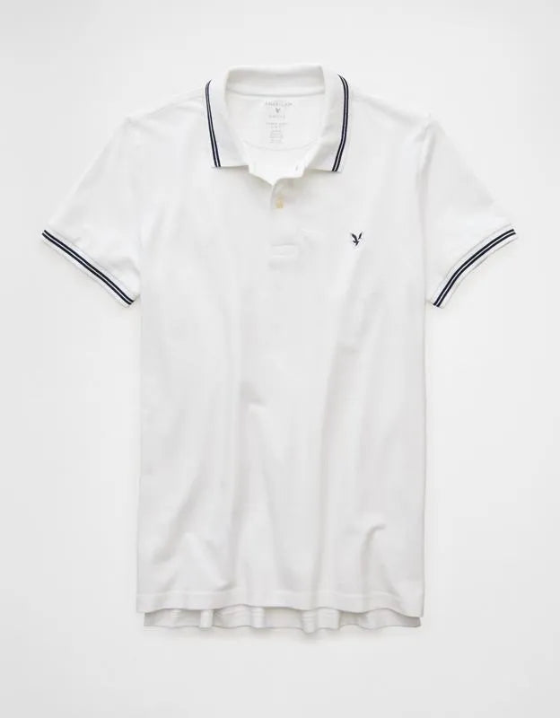 AE Lived-In Slim Fit Pique Polo Shirt
