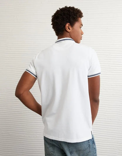 AE Lived-In Slim Fit Pique Polo Shirt