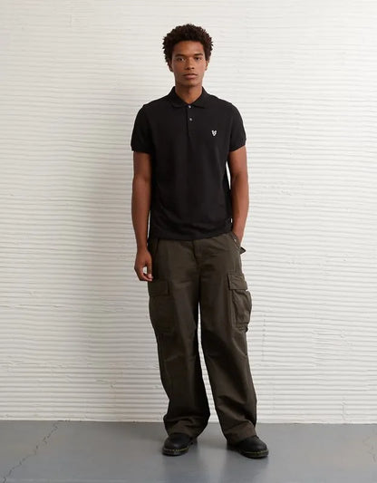 AE Lived-In Slim Fit Pique Polo Shirt