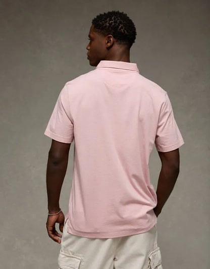 AE 24/7 Standard Fit Club Pique Polo Shirt