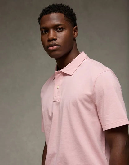 AE 24/7 Standard Fit Club Pique Polo Shirt