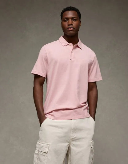 AE 24/7 Standard Fit Club Pique Polo Shirt