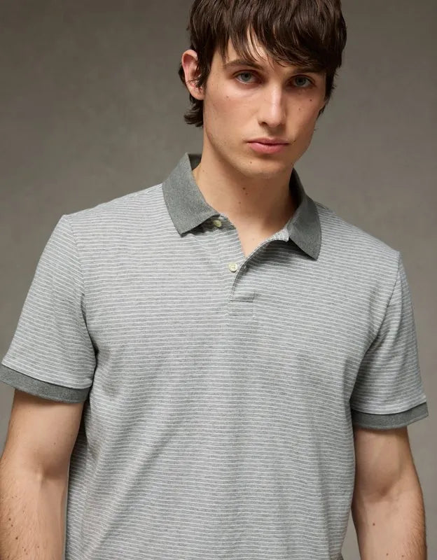 AE 24/7 Standard Fit Club Pique Polo Shirt