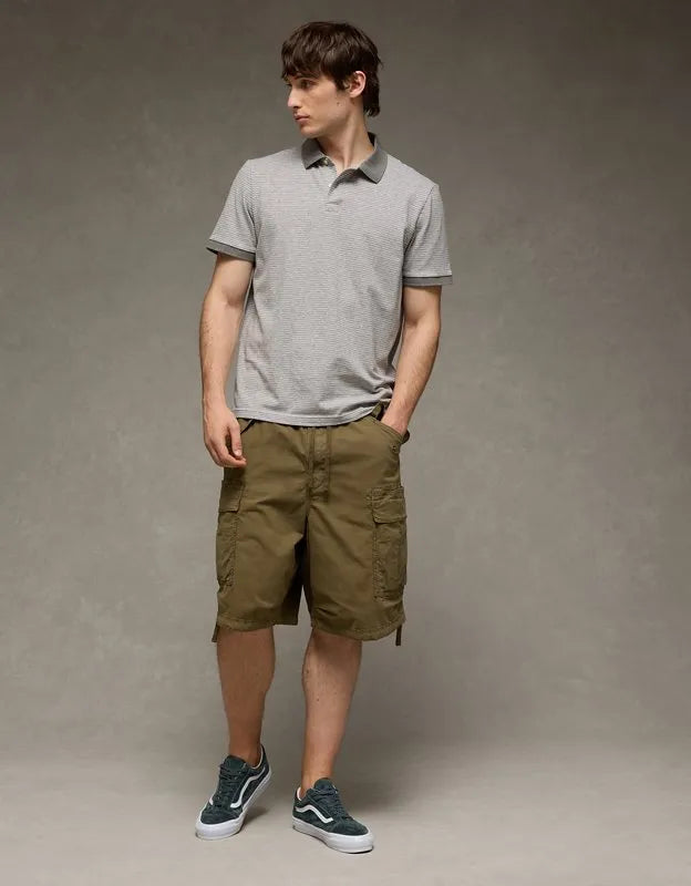 AE 24/7 Standard Fit Club Pique Polo Shirt