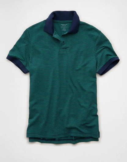 AE 24/7 Standard Fit Club Pique Polo Shirt