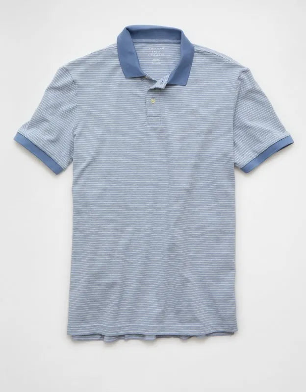 AE 24/7 Standard Fit Club Pique Polo Shirt