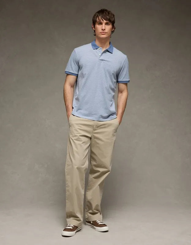 AE 24/7 Standard Fit Club Pique Polo Shirt