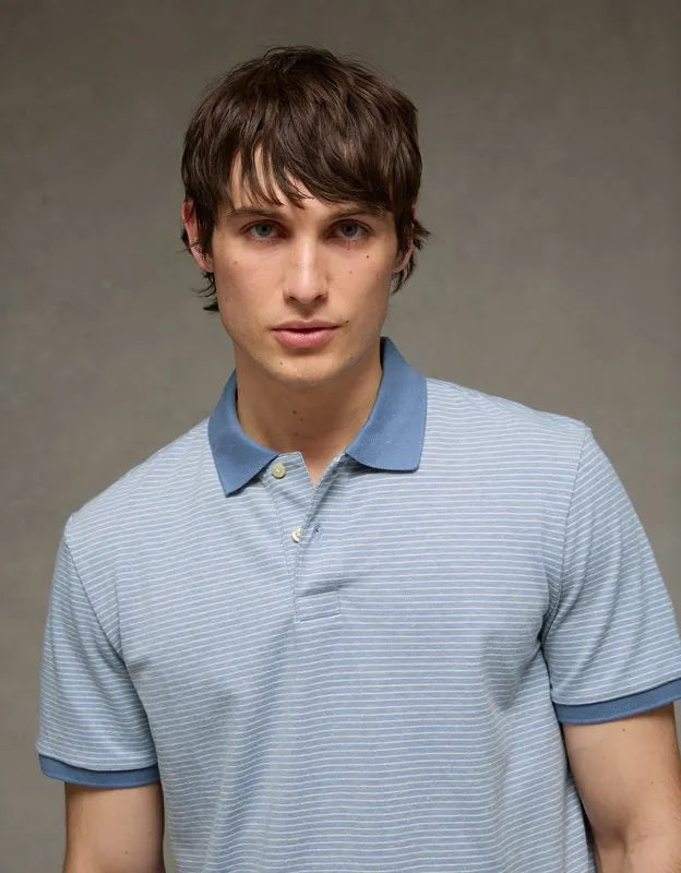 AE 24/7 Standard Fit Club Pique Polo Shirt