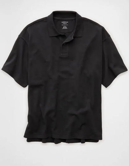 AE Boxy Fit Pique Polo Shirt