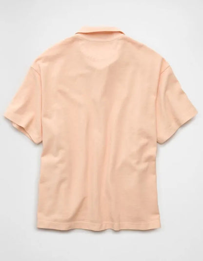 AE Boxy Fit Pique Polo Shirt