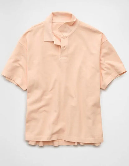 AE Boxy Fit Pique Polo Shirt