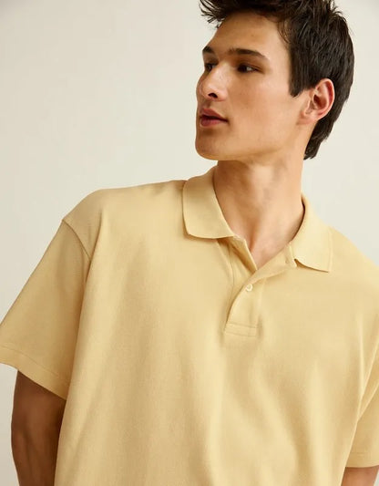 AE Boxy Fit Pique Polo Shirt