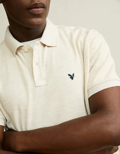AE Standard Fit Logo Pique Polo Shirt