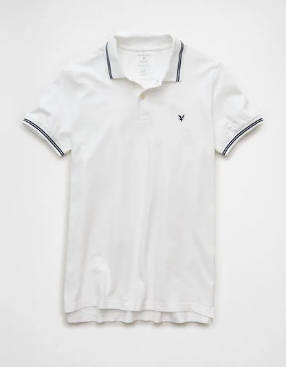 AE Slim Fit Logo Pique Polo Shirt