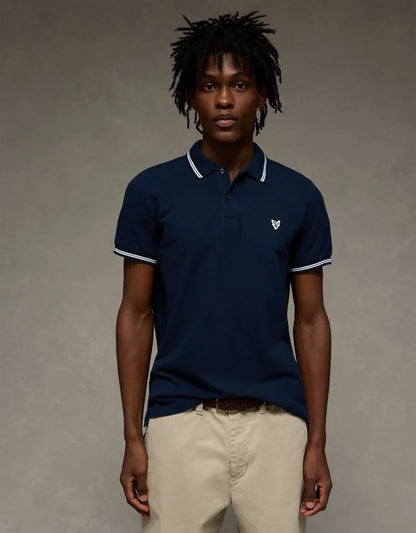 AE Slim Fit Logo Pique Polo Shirt